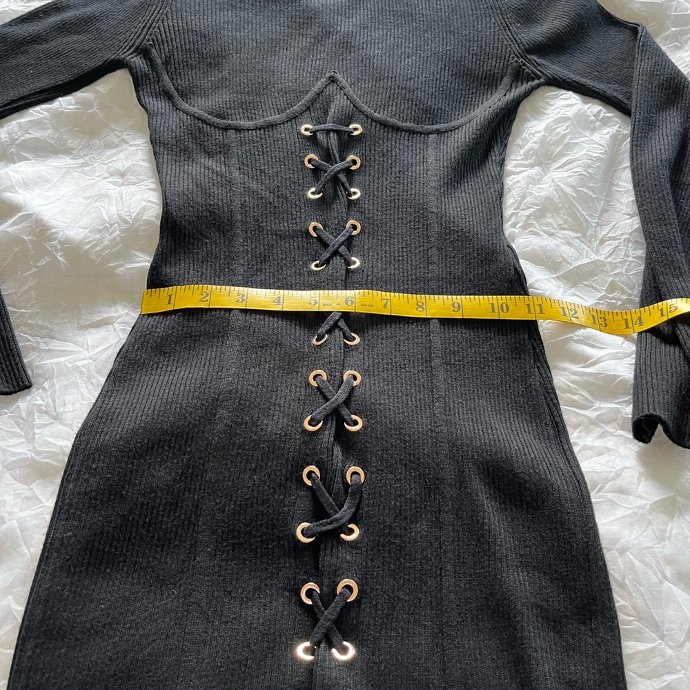 Say What Ribbed Long Sleeve Dress - Picture 6 of 10